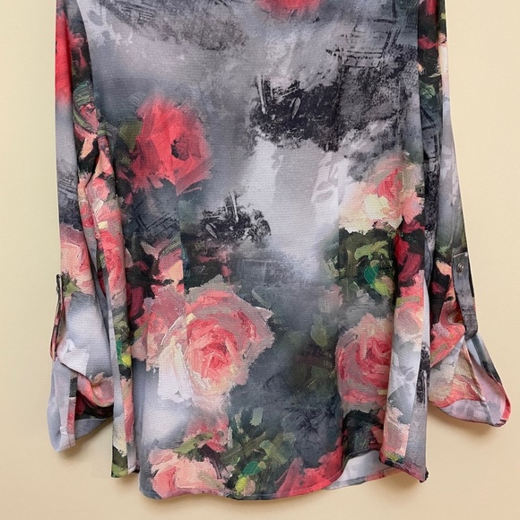 Mode Vin Rouge Beautiful Summer blouse, “Looks like a watercolour” colour. 🖼️ M - Picture 7 of 11